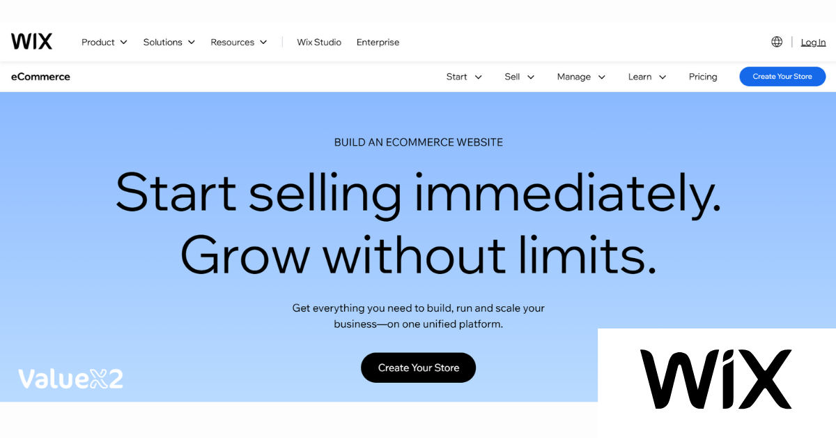 Wix Commerce e-commerce platform