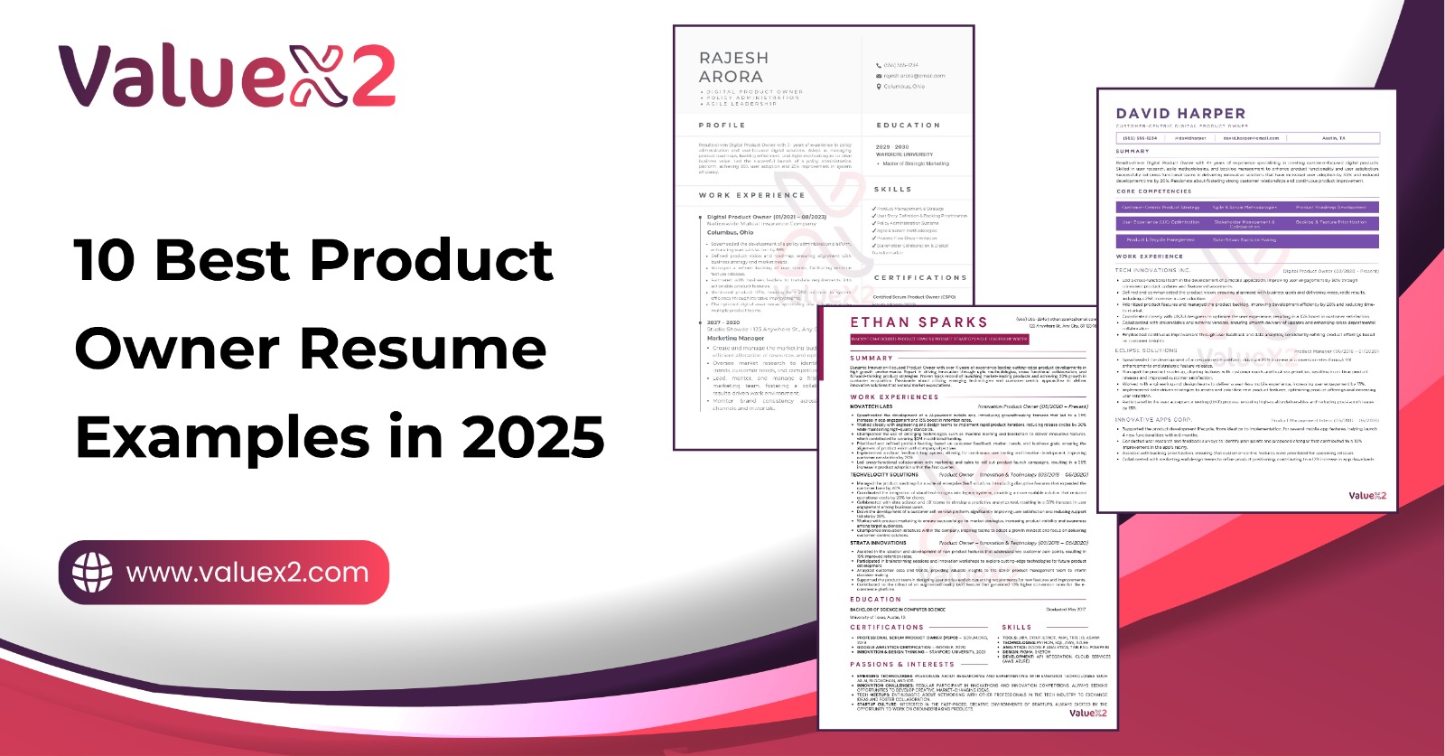 10 Best Product Owner Resume Examples in 2025